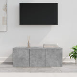 TV Cabinet Concrete Grey 80x34x30 cm Engineered Wood 801863