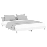 Bed Frame without Mattress High Gloss White 120x200 cm 832255