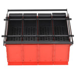 ZNTS Paper Log Briquette Maker Steel 38x31x18 cm Black and Red 142922