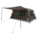 Family Tent Brown Grey 420 x 305 x 200 cm Polyester and Steel 42029002