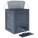Garden Composters 2 pcs Grey 60x60x73cm 520 L 278919