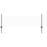 Welded Wire Fence 10 x 0.5 m PVC-Coated Steel Grey Mesh 3336811