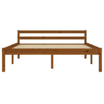 ZNTS Bed Frame without Mattress Honey Brown Solid Pine Wood 140x200cm 283211