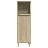3 Piece Bathroom Furniture Set Sonoma Oak Engineered Wood 3307669