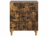 Bedside Cabinet Smoked Oak 43x 41 x 66.5 cm Engineered Wood 894100