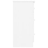 Chest of Drawers ALTA White 112x35x73 cm Solid Wood Pine 353920