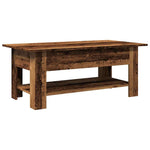 ZNTS Coffee Table Old Wood 102x55x42 cm Engineered Wood 856796