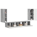 TV Cabinet Set 4 pcs Grey Sonoma Engineered Wood 3409165