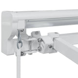Manual Awning Frame Adjustable White 4 x 3.5 m Steel 42024782