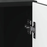 Bedside Cabinet Black 43 x 34.5 x 50 cm Engineered Wood 894107