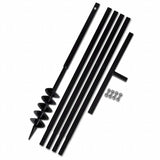Ground Drill with Handle 100 mm with Extension Tube 5 m Steel 270519