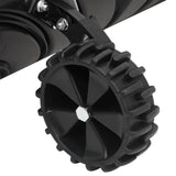 Snow Shovel with Extendable Handle Black 66 cm Blade Steel 364817