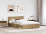 Bed Frame Artisian Oak 120 x 190 cm Engineered wood 3407903