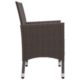Garden Dining Set Brown, Cream White 3095891
