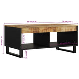 Coffee Table 90x50x40 cm Solid Wood Mango 352869