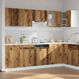 11 Piece Kitchen Cabinet Set Lyon Old Wood Engineered Wood 3328579