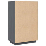 Highboard Grey 67x40x108.5 cm Solid Wood Pine 820174