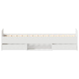 Bed Frame without Mattress White 90x190 cm Single 3203810
