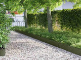 Lawn Edgings 10 pcs Olive Green 103 x 0.05 x 22 cm Steel 874753