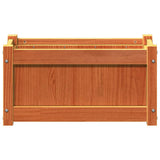 Garden Planters 2 pcs Wax Brown Solid Wood Pine 837444