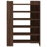 Shoe Cabinet Brown Oak 74.5x37.5x100 cm Engineered Wood 848436