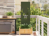 Garden Privacy Screen Olive green 32 x 140 cm Cold-rolled steel 876262