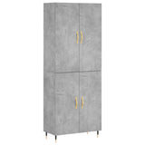 Highboard Concrete Grey 69,5x34x180 cm Engineered Wood 3195663
