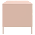 ZNTS Coffee Table Pink 68x50x50.5 cm Steel 843031