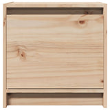 Bedside Cabinet Natural Pine Solid Pinewood Compact 808113
