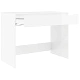 Desk High Gloss White 100 x 50 x 78 cm Engineered Wood 888941
