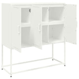 Highboard White 100.5x39x107 cm Steel 846541