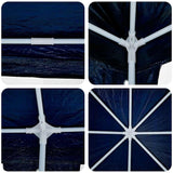 Party Tent Blue 800 x 400 x 266 cm Polyethylene and Steel 42003438