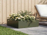 Garden Planter Olive Green 60 x 60 x 20 cm Cold-rolled Steel 8005000