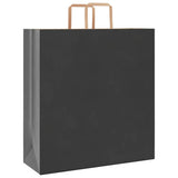 Paper Bags 250 pcs with Handles Black 45x17x48 cm 4101877