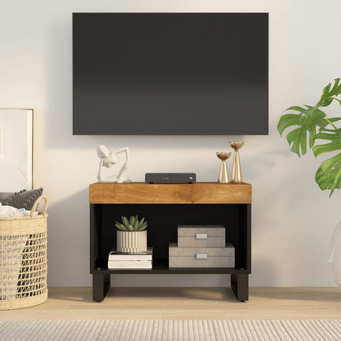 ZNTS TV Cabinet 60x33x43.5 cm Solid Wood Mango 352884