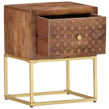 Bedside Cabinet 40x30x50 cm Solid Mango Wood 286554