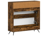 Shoe Cabinet BREDA 78 x 24 x 103 cm Engineered Wood Smoked Oak 897540