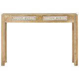 Console Table 110x30x75 cm Solid Bleached Wood Mango 351617