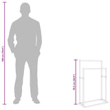 Freestanding Towel Rack White 48x24x78.5 cm Iron 343088