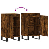 Sideboards 2 pcs Smoked Oak 40x35x70 cm Engineered Wood 831079