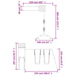 ZNTS Outdoor Playset Impregnated Wood Pine 3155824