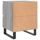 Bedside Cabinet Grey Sonoma 40x35x50 cm Engineered Wood 826904