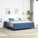 Bed Frame with Mattress Blue 180 x 200 cm Fabric 3399138