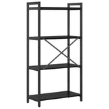 Bookshelf Black Oak 60 x 30 x 120 cm Engineered Wood 868389