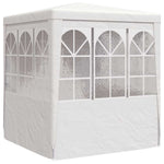 Professional Party Tent with Side Walls 2.5x2.5 m White 90 g/m 48518