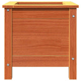 Garden Planter Wax Brown 40 x 40 x 39 cm Solid Pine Wood 8000922