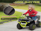 12V Kids Electric Ride on ATV, Battery-Powered Quad Bike w/ Spring Suspension, Forward Backward, T3398P348456