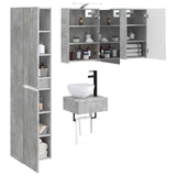 Bathroom Furniture Set 5 pcs Concrete Grey 3407250