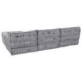 Modular Sofa 4 pcs Light Grey Fabric 3315109