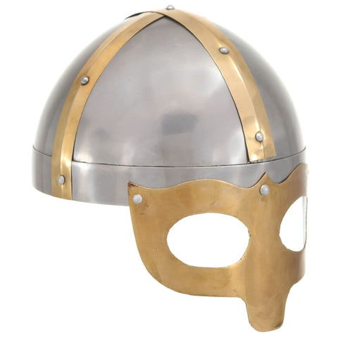 Viking Helmet Antique Replica LARP Silver Steel 286236